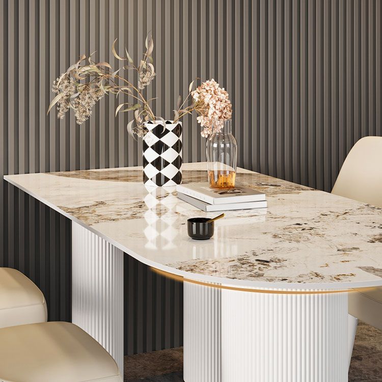 Designer Style 1/4/5 Pieces Dining Set Sintered Stone Dining Table Set Clearhalo 'Dining Room Sets' 'Dining Tables & Seating' 'dining_room_set' 'furn' 'furn_dining_room_set' 'Furniture' 'furniture_dining_room_set' 'Kitchen & Dining Furniture' 1200x1200_82101c78-ba4c-4111-9352-20cb3e4b63ff