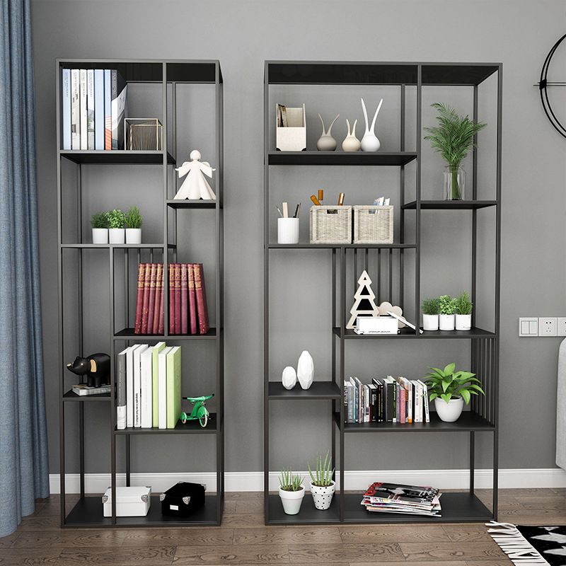 Contemporary Metal Bookshelf Etagere Shelf Bookcase for Study Room 11.8" W Clearhalo 'Bookcases' 'furn' 'furn_bookcases' 'Furniture' 'Office Furniture' 1200x1200_82104565-ff79-47aa-91fa-10577fd3df91