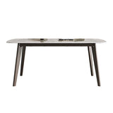 Contemporary Sintered Stone Dining Table Solid Wood Dining Table with 4 Legs Clearhalo 'Dining Tables & Seating' 'Dining Tables' 'dining_table' 'furn' 'furn_dining_table' 'Furniture' 'furniture_dining_table' 'Kitchen & Dining Furniture' 'kitchen' 'kitchen_dining_table' 1200x1200_8210b43a-89d7-4397-af11-32ce7853c62b