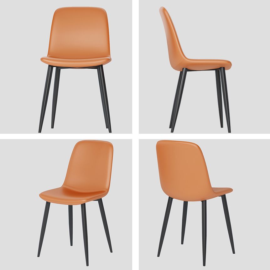 Modern Leather Meeting Room Side Chair Solid Back Matte Finish Dining Chair Clearhalo ' kitchen&dining_furn' 'Dining Chairs' 'Dining Tables & Seating' 'dining_chair' 'Furniture' 'furniture_dining_chair' 'Kitchen & Dining Furniture' 'kitchen' 1200x1200_8210f649-e38d-4570-8d08-5972fd633c19
