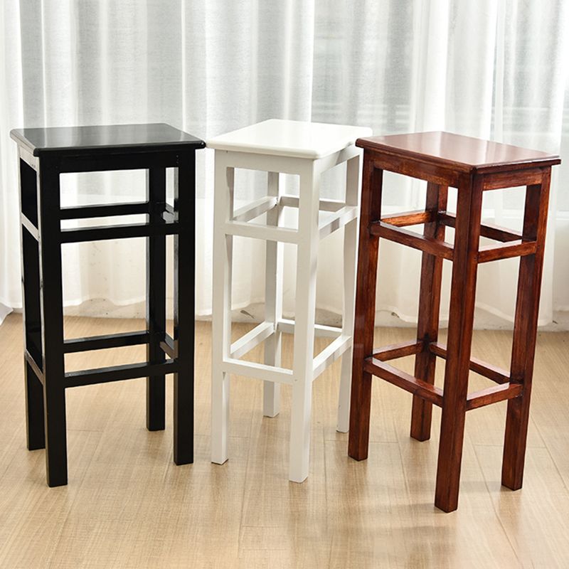 Modern Armless Stackable Counter Stool Wood Study Bar Stool with Wooden Seat and Pedal Clearhalo 'Bar Furniture' 'Bar Stools' 'bar_stools' 'furn' 'furn_bar_stools' 'furniture_bar_stools' 'Kitchen & Dining Furniture' 'kitchen&dining_furn' 'kitchen' 'kitchen_furn' Furniture' 1200x1200_82111582-6d3d-458b-99b7-ebc6af88ee96