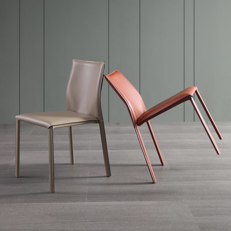 Dining Room Home Side Chair Faux Leather Dining Chairs with Upholstered