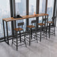 Vaste houten teller hoogte rechte rechthoek 1/2/5 stuks glamour pubtafel set