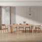 Ensemble de Table à manger rectangulaire 1/6/9 pièces, ensemble de Dinette en bois de pin pour la cuisine