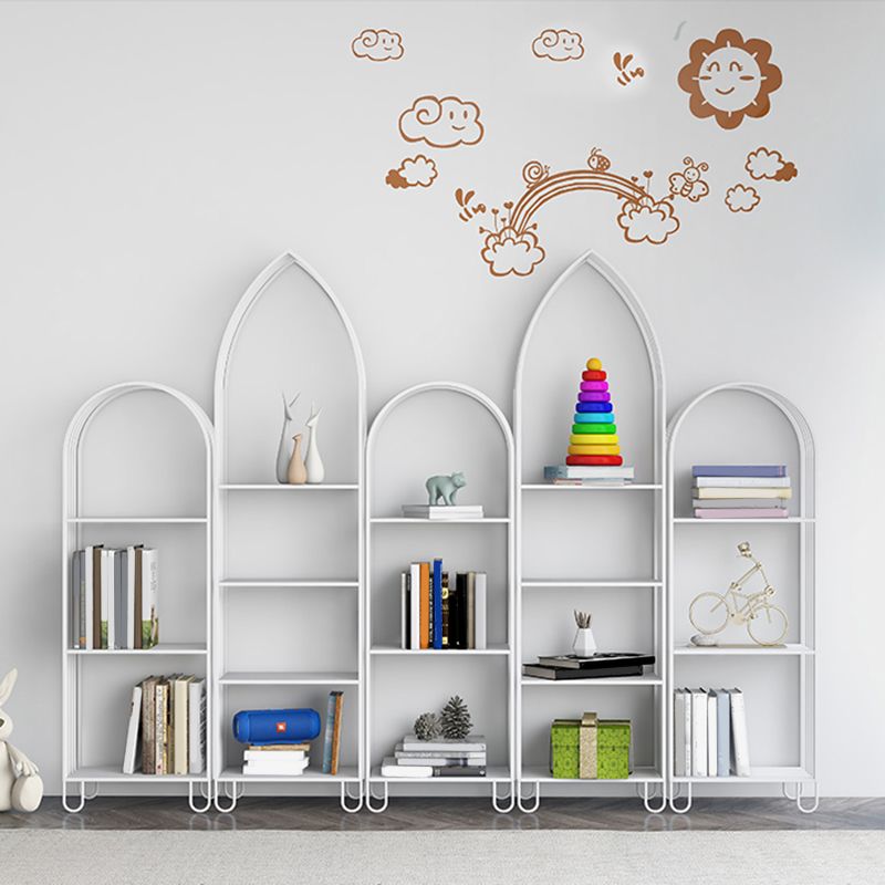 Modern Style Standard Bookshelf Closed Back Metal Bookcase for Home Clearhalo 'Bookcases' 'furn' 'furn_bookcases' 'Furniture' 'furniture_bookcases' 'Office Furniture' 1200x1200_821935d8-30f4-49cb-b3df-3ac13a624f5a