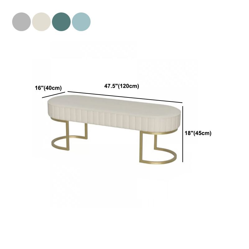 15.7" Wide Upholstered Seating Bench Cushioned Entryway and Bedroom Bench with Legs Clearhalo 'Benches' 'Chairs & Seating' 'furn' 'furn_benches' 'Furniture' 'Living Room Furniture' 1200x1200_821c354e-10bf-4c81-b018-83ee7153311b
