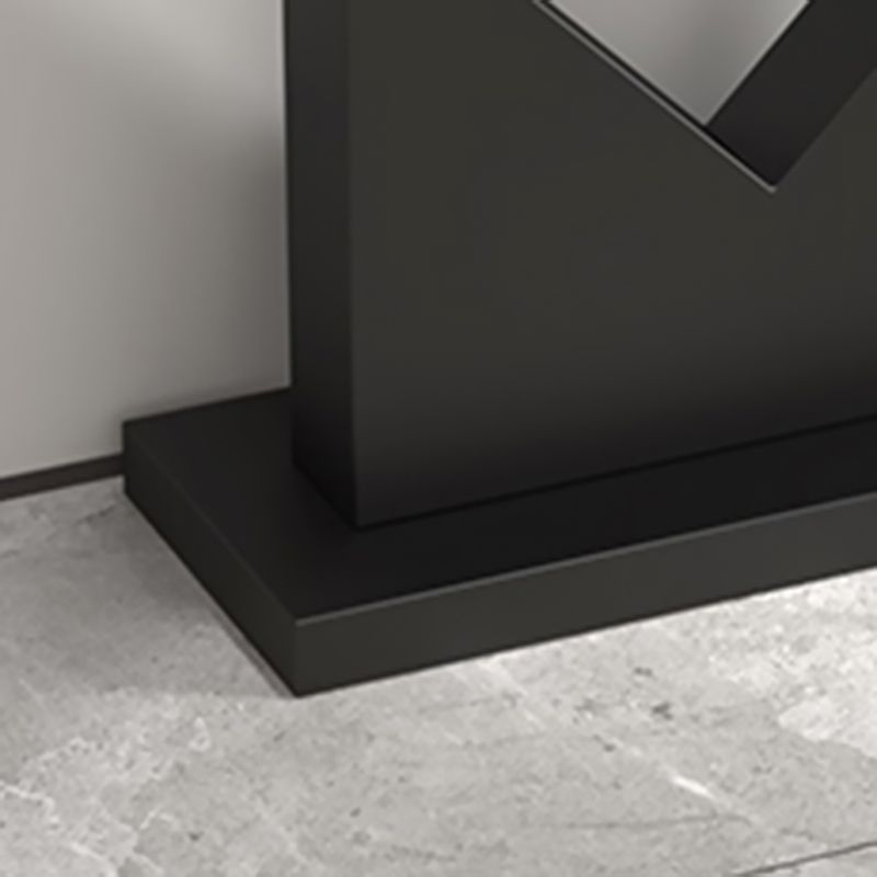 グラム長方形の鉄コンソールテーブルステイン耐性台座屋外コンソールテーブル