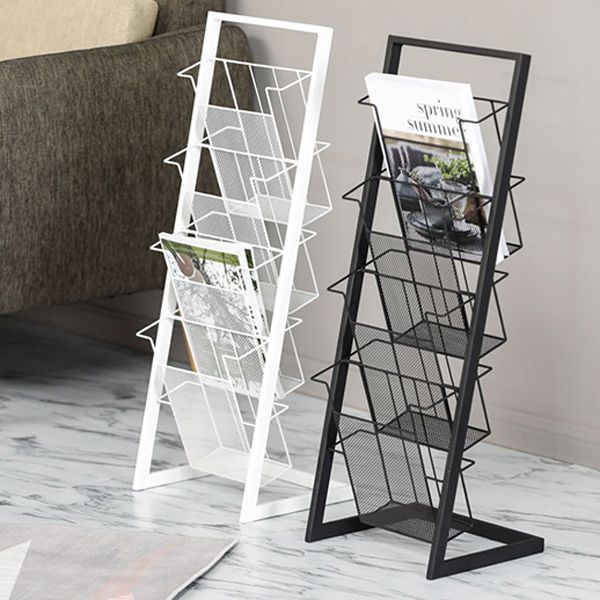 Scandinavian Metal Etagere Bookshelf Iron Open Vertical Bookshelf Clearhalo 'Bookcases' 'furn' 'furn_bookcases' 'Furniture' 'furniture_bookcases' 'kitchen' 'kitchen_bookcases' 'Living Room Furniture' 'Office Furniture' 1200x1200_821dbb00-e34b-45e8-934b-ba0297b5366e