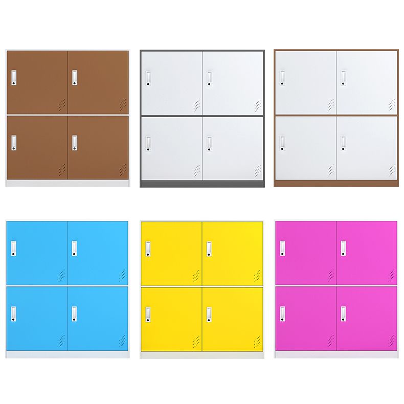 Non-Hanging Armoire Contemporary Steel Storage Cabinet for Home