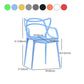 Contemporary Style Dining Armchair Plastic Open Back Dining Chair Clearhalo 'Dining Chairs' 'Dining Tables & Seating' 'dining_chair' 'furn' 'furn_dining_chair' 'Furniture' 'furniture_dining_chair' 'Kitchen & Dining Furniture' 1200x1200_82231820-bdc5-4b1c-aa69-c4f0cc7bfc2b