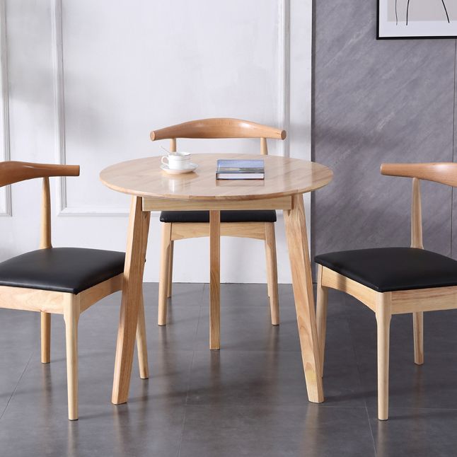 Modern Style Solid Wood Dining Table Round Table with 3 Legs for Home Use Clearhalo ' dining_table' 'Dining Tables & Seating' 'Dining Tables' 'furn' 'furn_dining_table' 'Furniture' 'furniture_dining_table' 'Kitchen & Dining Furniture' 'kitchen&dining_furn' 'kitchen' 'kitchen_dining_table' 1200x1200_8223da0e-5992-470e-a13a-bfdd94cda248