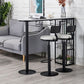 Modern Bar Table Artificial Marble Top 42-inch Height Pub Table for Dining Room Clearhalo 'Bar Furniture' 'Bar Tables' 'bar_tables' 'furn' 'furn_bar_tables' 'Furniture' 'furniture_bar_tables' 'Kitchen & Dining Furniture' 1200x1200_82242658-a245-4e2e-b49b-df1fafb649fa