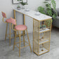 Nordic Bar Table Artificial Marble Top Pub Table with Cabinet for Dining Room Clearhalo 'Bar Furniture' 'Bar Tables' 'bar_tables' 'furn' 'furn_bar_tables' 'Furniture' 'furniture_bar_tables' 'Kitchen & Dining Furniture' 1200x1200_8224de85-f895-4077-a0c9-c56788f219c4