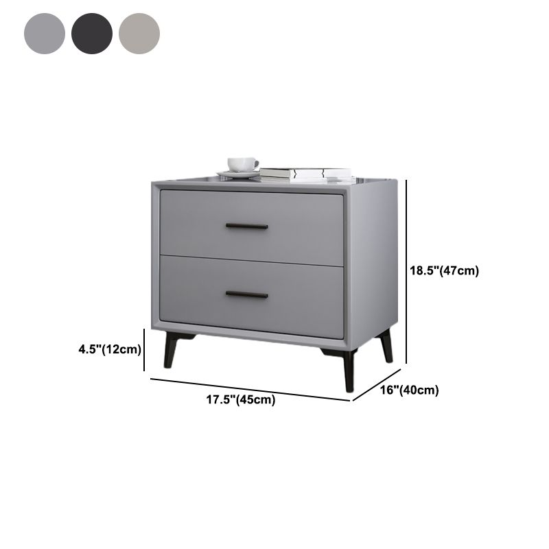 引き出し長方形のトップナイトテーブルを備えた現代のナイトスタンド