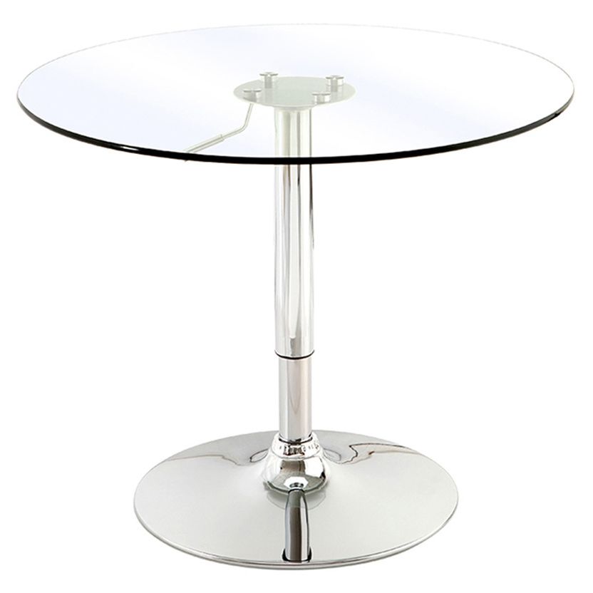 Modern Round Dining Room Table Tempered Glass Table with Pedestal Base for Home Kitchen Dinner Clearhalo ' dining_table' 'Dining Tables & Seating' 'Dining Tables' 'furn' 'furn_dining_table' 'Furniture' 'furniture_dining_table' 'Kitchen & Dining Furniture' 'kitchen&dining_furn' 'kitchen' 'kitchen_dining_table' 1200x1200_82255fda-14b1-40ed-b470-8594a55f89dc