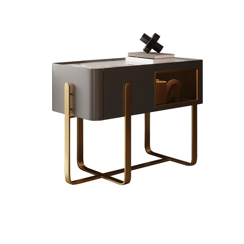 Tavolo di accento laterale in marmo della metà secolo