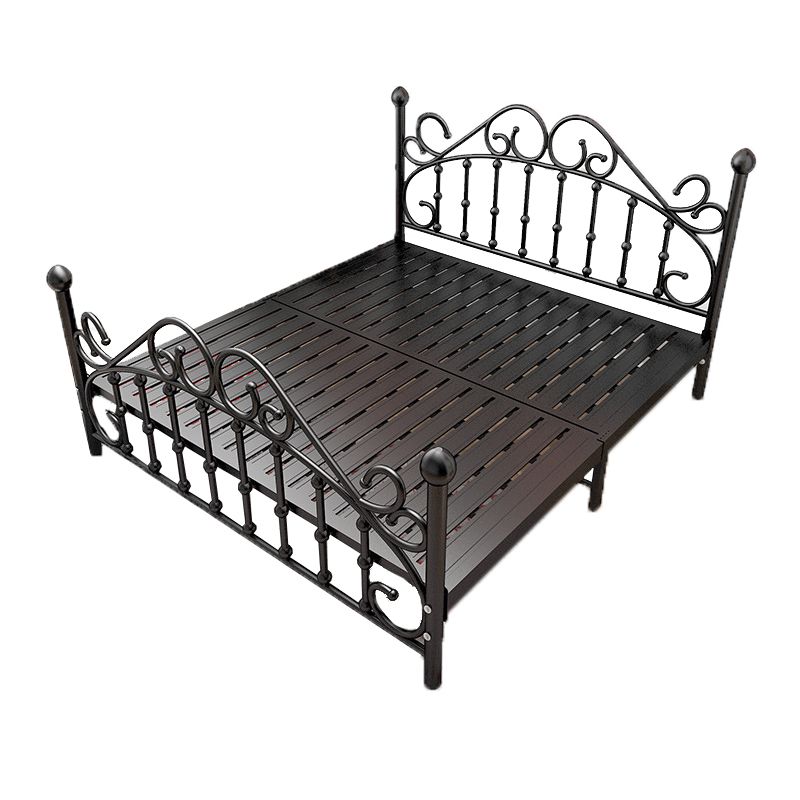Contemporary Style Standard Bed Metal Bed Frame with Headboard Clearhalo 'Bedroom Furniture' 'Beds' 'furn' 'furn_beds' 'Furniture' 1200x1200_8226c9d2-24e7-4c45-a329-9bde4f351a87