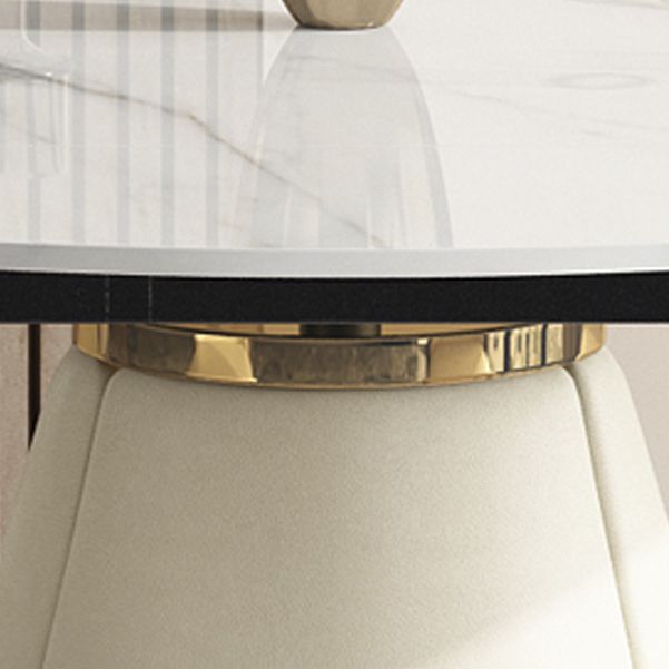 Sintered Stone Top Extendable Table Modern Round Table with Pedestal Base Clearhalo ' dining_table' 'Dining Tables & Seating' 'Dining Tables' 'furn' 'furn_dining_table' 'Furniture' 'furniture_dining_table' 'Kitchen & Dining Furniture' 'kitchen&dining_furn' 'kitchen' 'kitchen_dining_table' 1200x1200_82272049-2459-4bc4-8af2-f4edd0de14b7