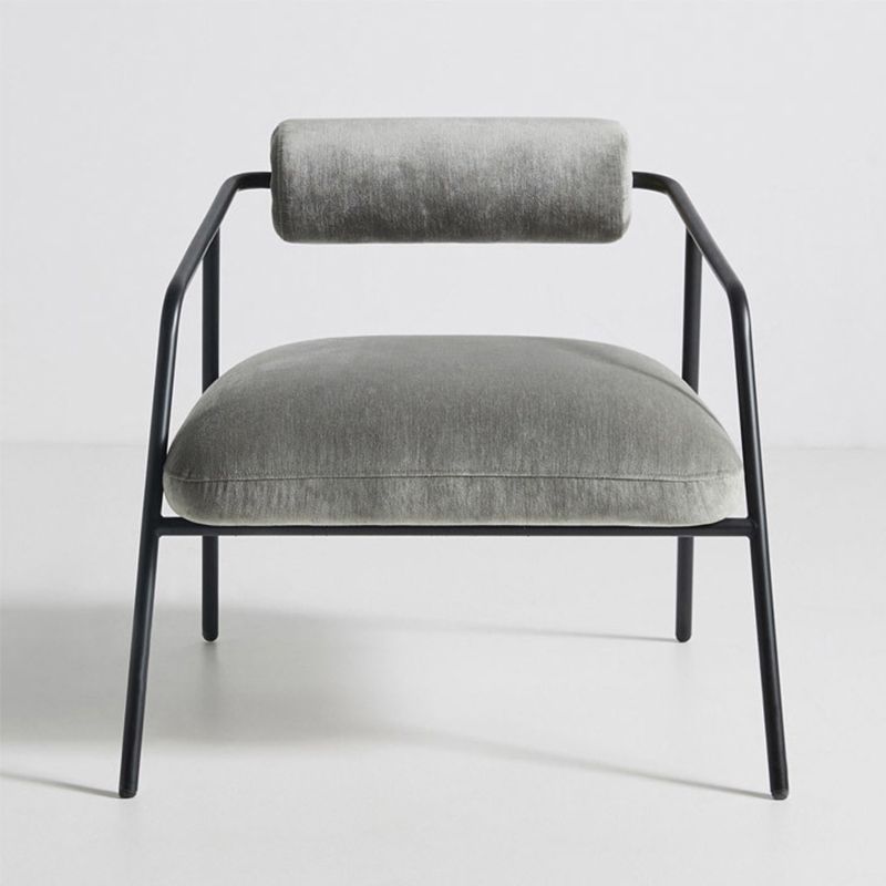 Industrial Style 27.55" Wide Fixed Back 4 Legs Sponge Arm Chair