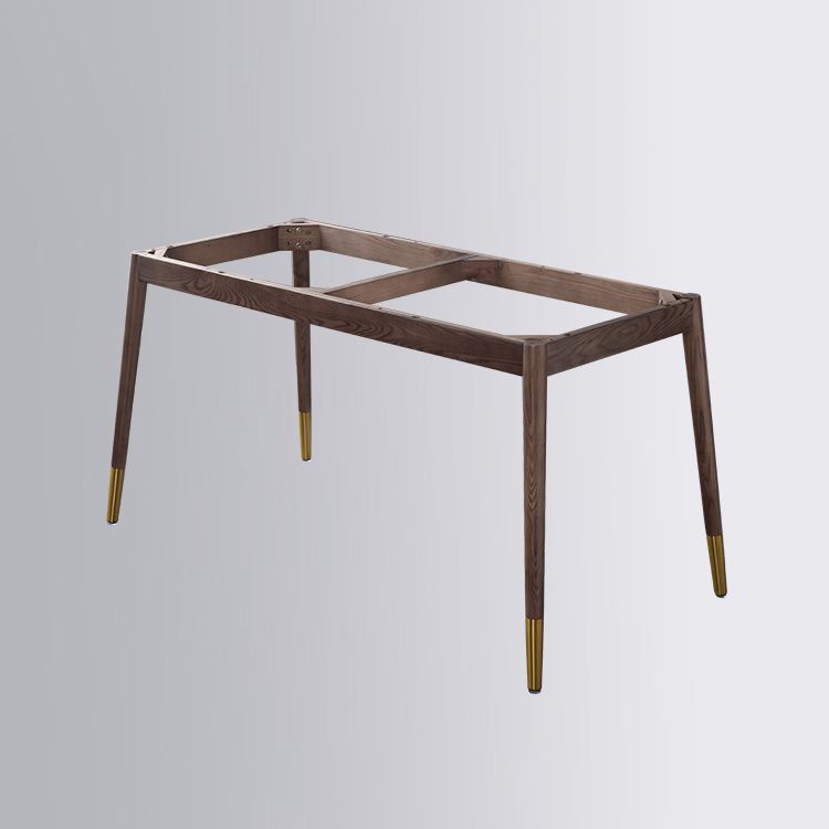 Rectangle 4 Legs Luxury Table White Sintered Stone Top Fixed Table Clearhalo 'Dining Tables & Seating' 'Dining Tables' 'dining_table' 'furn' 'furn_dining_table' 'Furniture' 'Kitchen & Dining Furniture' 1200x1200_822871ce-1a6c-4e25-bc38-f4723754c20c