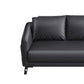 Contemporary Standard Tuxedo Arm Loveseat Leather Loveseat with Pillows Clearhalo 'furn' 'furn_sofas' 'Furniture' 'furniture_sofas' 'kitchen' 'kitchen_sofas' 'Living Room Furniture' 'Sofa' 'sofas' 1200x1200_8228a81e-7511-4cca-a966-000f25b14b4b