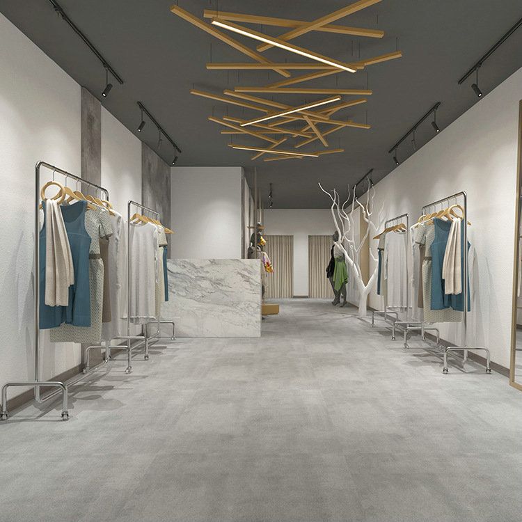 Kit di ingresso in acciaio in acciaio argento semplice per pavimenti per appendiabiti appendiabiti