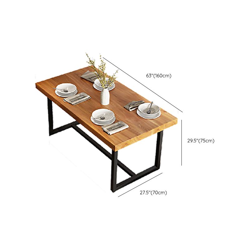 Mesa de comedor con caballete rectangular, mesa de madera moderna para comedor y Bar