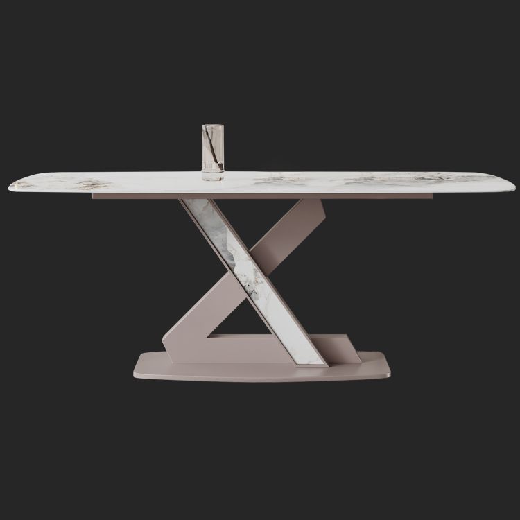 Sintered Stein fester Küchentisch Luxus Rechteck Heimtisch