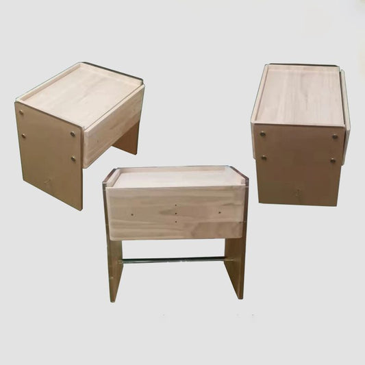 Contemporary Stone Top Nightstand 19.68" Tall 1 - Drawer Nightstand Clearhalo 'Bedroom Furniture' 'furn' 'furn_night_stand' 'Furniture' 'night_stand' 'Nightstands' 1200x1200_822d473e-eb67-4837-9f0b-b343d7cf610c