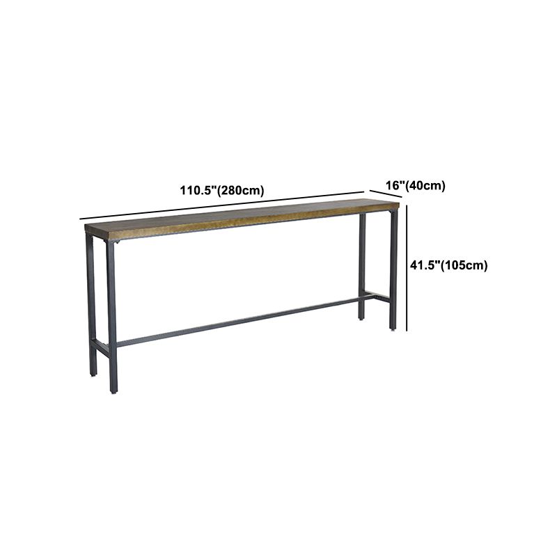 Mesa de mesa de barra de 1/6/11 de piezas industrial con taburetes con heces