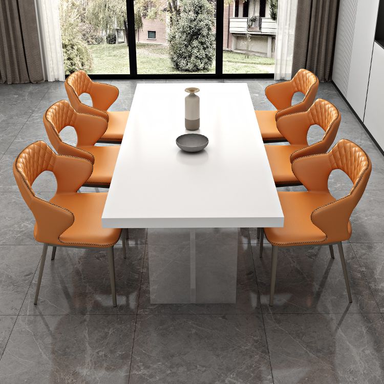 Acrylic Contemporary Rectangular Dining Sintered Stone Dining Table for Kitchen Clearhalo ' dining_table' 'Dining Tables & Seating' 'Dining Tables' 'furn' 'furn_dining_table' 'Furniture' 'furniture_dining_table' 'Kitchen & Dining Furniture' 'kitchen&dining_furn' 'kitchen' 'kitchen_dining_table' 1200x1200_82306e0c-4131-4df3-8b8e-334849777a07