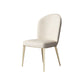 Kitchen Upholstered Armless Dining Chairs Parsons Chair in Gold Legs