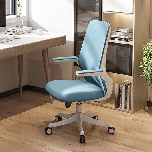 Flip-up Armrest Desk Chair Microfiber Desk High Back Chair Swivel Ergonomic Clearhalo 'furn' 'furn_office_chair' 'Furniture' 'Office Chairs' 'Office Furniture' 'office_chair' 1200x1200_8232f41e-a95b-4bff-85e7-ae3461c77ea3