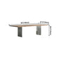 Rectangle Wood Color Dining Table Pine Solid Wood Table Luxury with Double Pedestal Clearhalo ' dining_table' 'Dining Tables & Seating' 'Dining Tables' 'furn' 'furn_dining_table' 'Furniture' 'furniture_dining_table' 'Kitchen & Dining Furniture' 'kitchen&dining_furn' 'kitchen' 'kitchen_dining_table' 1200x1200_823318de-9b9b-4510-87ba-e55502937e7b
