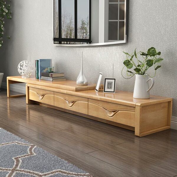 Medios de televisión tradicionales Medios de almacenamiento Custioned TV Console con cajones