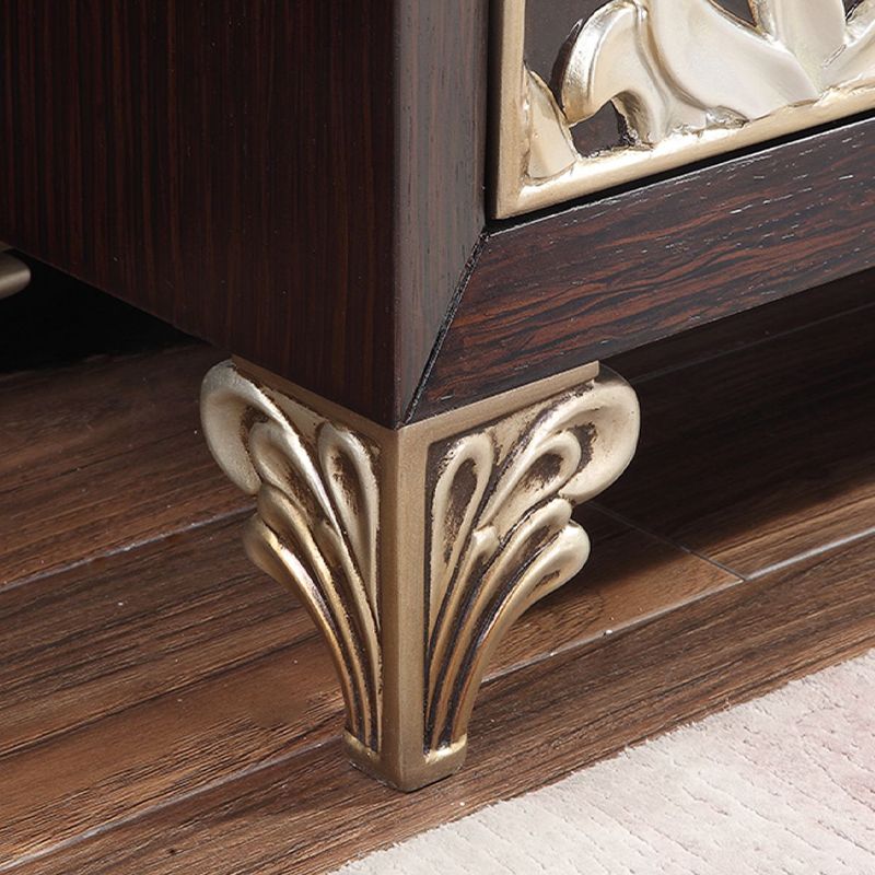 Glam -stijl verstelbare rekken sideboard houten kasten buffettafel