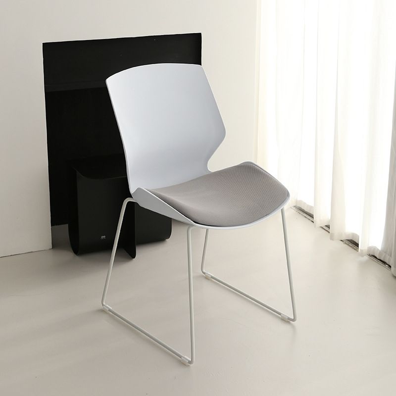 19" Wide Contemporary Desk Chair White No Wheels Office Chair Clearhalo 'furn' 'furn_office_chair' 'Furniture' 'Office Chairs' 'Office Furniture' 'office_chair' 1200x1200_8234ef93-ac14-47bb-885d-cf8679c5346a