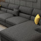 Modern Reversible Chaise Sofa with Pillows Flared Arm Sectionals for Living Room Clearhalo 'furn' 'furn_sectionals' 'Furniture' 'furniture_sectionals' 'kitchen' 'kitchen_sectionals' 'Living Room Furniture' 'Sectionals' 1200x1200_82363679-a7b4-445e-b1bb-34d425fcf6c8