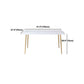 Gold Iron 4 Legs Dining Table Stone Center Top Traditional Luxury Dining Table Clearhalo 'Dining Tables & Seating' 'Dining Tables' 'dining_table' 'furn' 'furn_dining_table' 'Furniture' 'furniture_dining_table' 'Kitchen & Dining Furniture' 'kitchen' 'kitchen_dining_table' 1200x1200_82365985-b932-4a92-b410-dee1da0871ee