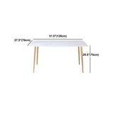 Gold Iron 4 Legs Dining Table Stone Center Top Traditional Luxury Dining Table Clearhalo 'Dining Tables & Seating' 'Dining Tables' 'dining_table' 'furn' 'furn_dining_table' 'Furniture' 'furniture_dining_table' 'Kitchen & Dining Furniture' 'kitchen' 'kitchen_dining_table' 1200x1200_82365985-b932-4a92-b410-dee1da0871ee