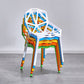 Contemporary Kitchen Plastic Armless Dining chair Cross Back Side Chair for Home Use Clearhalo ' kitchen&dining_furn' 'Dining Chairs' 'Dining Tables & Seating' 'dining_chair' 'furn' 'furn_dining_chair' 'Furniture' 'furniture_dining_chair' 'Kitchen & Dining Furniture' 'kitchen' 1200x1200_823795f7-d4d2-4330-a333-38709a929855