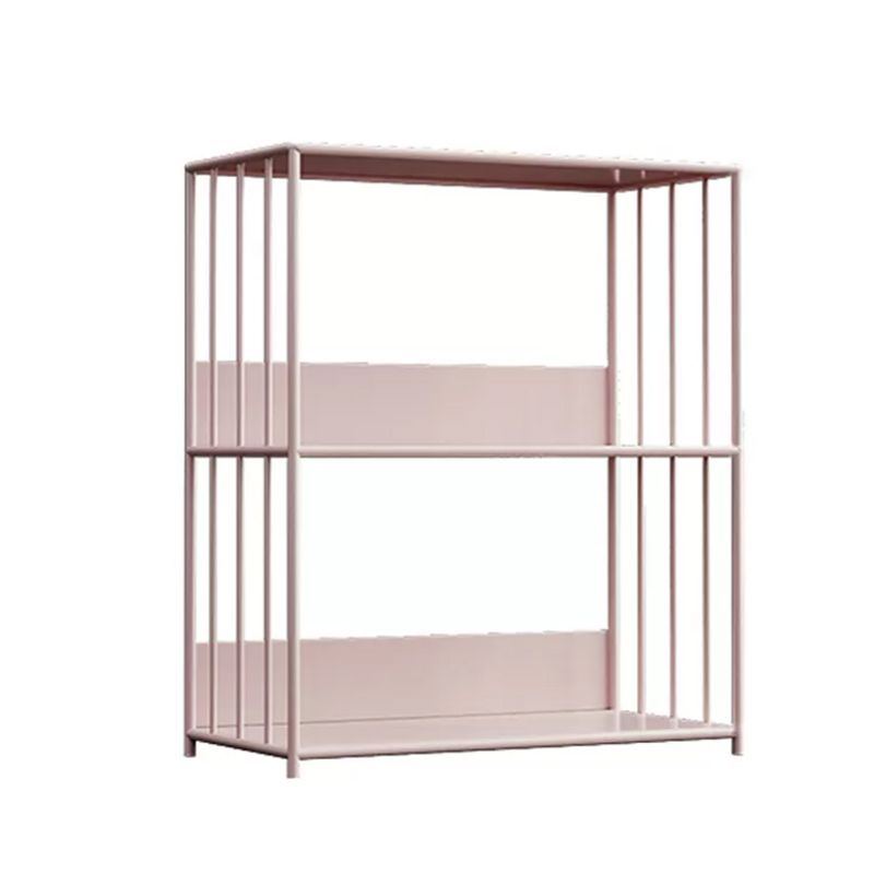 Scandinavian Open Back Bookshelf Metal Shelf Bookcase for Study Room