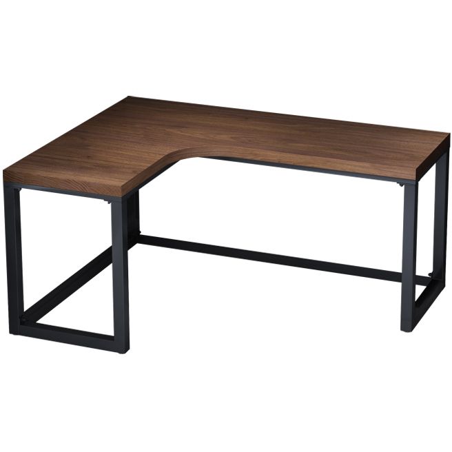 29,25 inch Hoogte Industrial Office Desk Solid Wood L-Shape Writing Desk