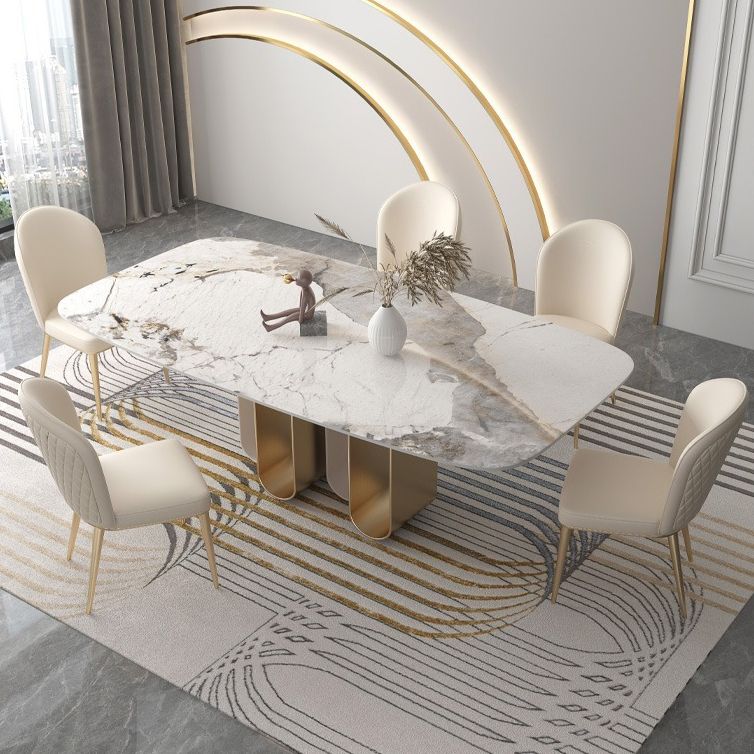 Designer Style 1/2/4/5/6/9 Pieces Dining Set Sintered Stone Dining Table Set Clearhalo 'Dining Room Sets' 'Dining Tables & Seating' 'dining_room_set' 'furn' 'furn_dining_room_set' 'Furniture' 'furniture_dining_room_set' 'Kitchen & Dining Furniture' 1200x1200_823ddca5-0145-4c9f-9867-cb4b8aa07972