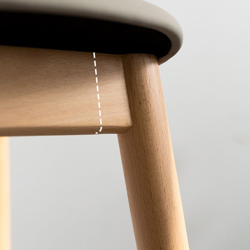 Hedendaagse 29,9-inch Backless Bark-ontlasting met massieve houtbasis