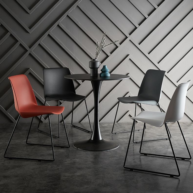 Industrial Style Metal Dining Room Chairs Armless Dining Chair for Restaurant Clearhalo ' kitchen&dining_furn' 'Dining Chairs' 'Dining Tables & Seating' 'dining_chair' 'Furniture' 'furniture_dining_chair' 'Kitchen & Dining Furniture' 'kitchen' 1200x1200_823e73ff-c515-4655-8810-b5326fa9d6eb