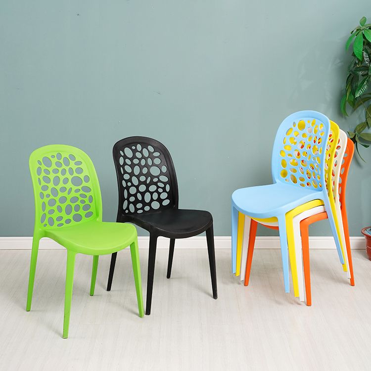 Nordic Dining Chair Plastic Dining Armless Chairs for Kitchen Clearhalo 'Dining Chairs' 'Dining Tables & Seating' 'dining_chair' 'Furniture' 'furniture_dining_chair' 'Kitchen & Dining Furniture' 1200x1200_823feecf-d677-48e2-b060-049bc36c8641