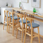 Scandinavian Coffee Shop Armless Stool Matte Finish Upholstered Bar Stools Clearhalo 'Bar Furniture' 'Bar Stools' 'bar_stools' 'furn' 'furn_bar_stools' 'Furniture' 'Kitchen & Dining Furniture' 1200x1200_82404648-3ccb-4cda-bcf8-6074a4c19c31