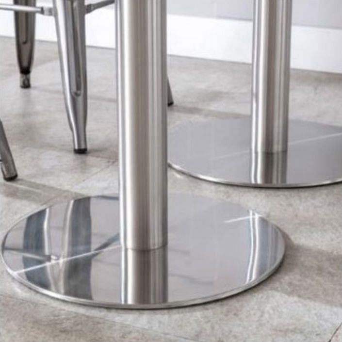 1/2/3/5 Pièces Ensemble de bar industriel tabouret et ensemble de tableaux en acier inoxydable