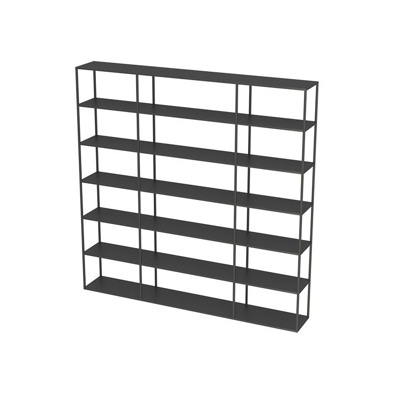 Metal Bookcase Minimalist Book Shelf with Rectangular Shelves Clearhalo 'Bookcases' 'furn' 'furn_bookcases' 'Furniture' 'furniture_bookcases' 'kitchen' 'kitchen_bookcases' 'Living Room Furniture' 'Office Furniture' 1200x1200_8241d408-6ed1-46e2-b37a-2bf35b35d939